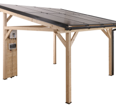 Carport photovoltaïque Wattoit 4kWc, 120 x 120 mm, 3.75 x 4.63m, 17.51 m²