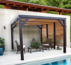 Pergola Veneto, Bois, 3.40 x3.60m,  12.20m²