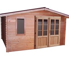 Abri Dhana, Douglas Madriers 28mm, 4.00 x 3.00m, 12.00m²