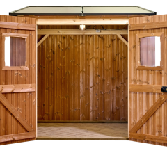Abri photovoltaïque Lumibois 1kWc, THT, "Plug and play", bardage 19mm, 1,90 x 2,36 m, 4,48 m²