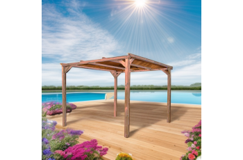 Pergola Thonon, THT  sans couverture, 3.00 x 3.00 m, 9.00m²