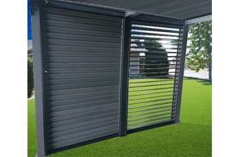 Ventelles aluminium mobiles pour côté 3 m pour pergola bioclimatique PER 3630 BI et PER 2430 BI