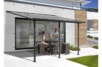 Toit terrasse, Aluminium gris anthracite, 3.05 x 4.20 m, 12.80m²