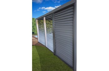 Ventelles aluminium mobiles pour côté 3,60 m pour pergola bioclimatique PER 3630 BI et PER 3660 BI