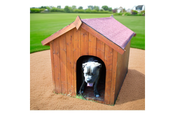 Niche à gros  chiens, Bois, 1.30 x 0.90m, 1.10m²