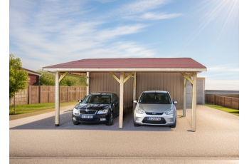 Carport, Epicéa du nord, 3.90 x 5.90m, 28m²